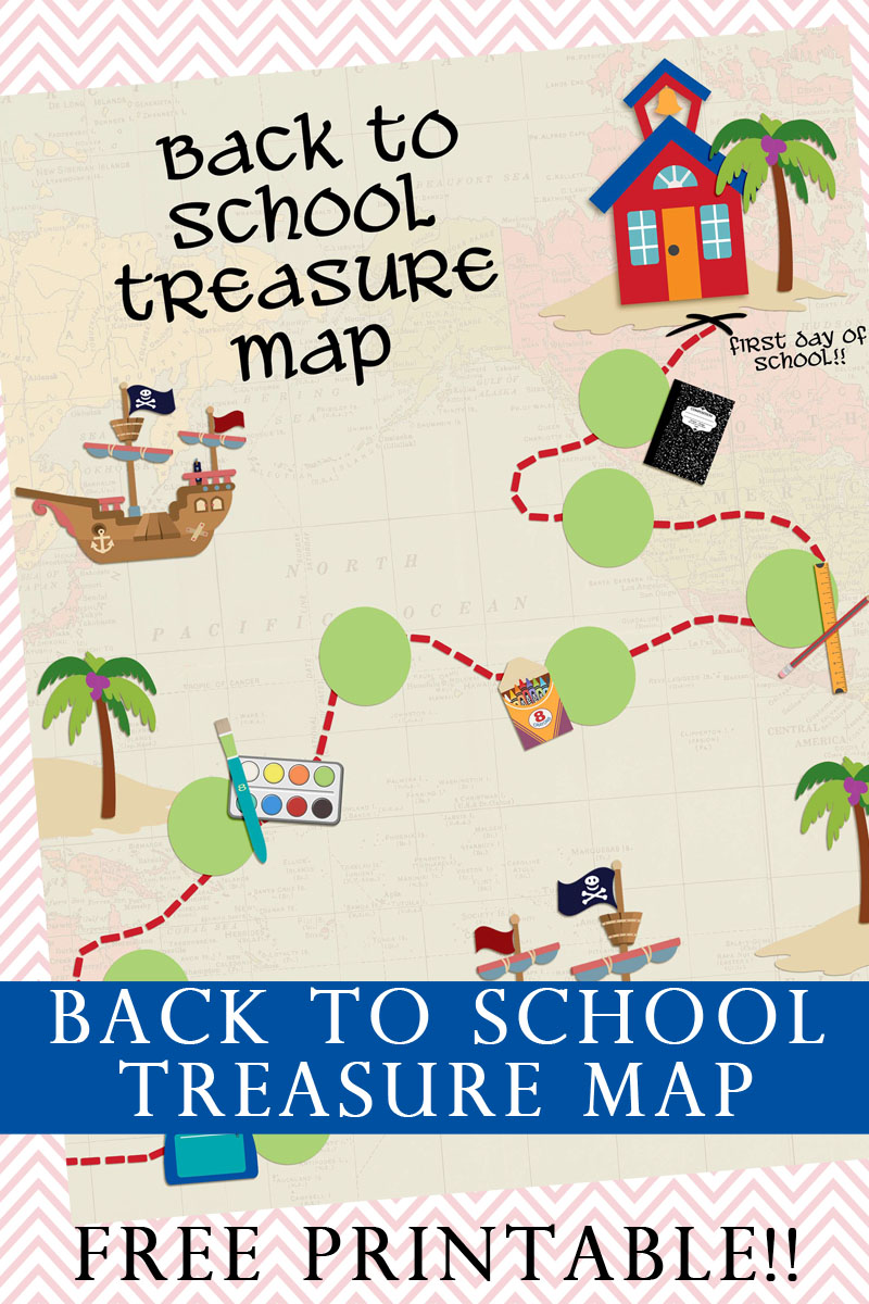 back to school treasure map your everyday family